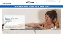 Desktop Screenshot of freedombathtubs.com