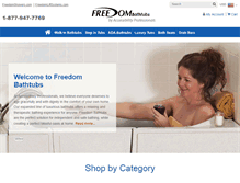 Tablet Screenshot of freedombathtubs.com